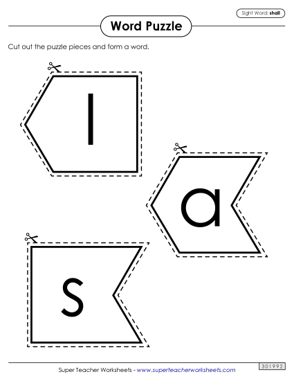 Word Puzzle: Shall Word Puzzle: Shall