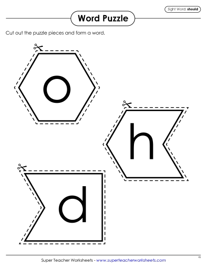 Word Puzzle: Should Word Puzzle: Should