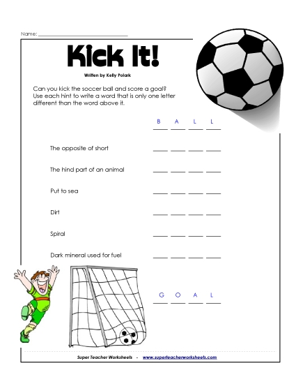Word Challenges - Word Puzzle - Soccer (Easy)