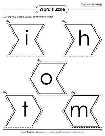 Word Puzzle: Something Word Puzzle: Something