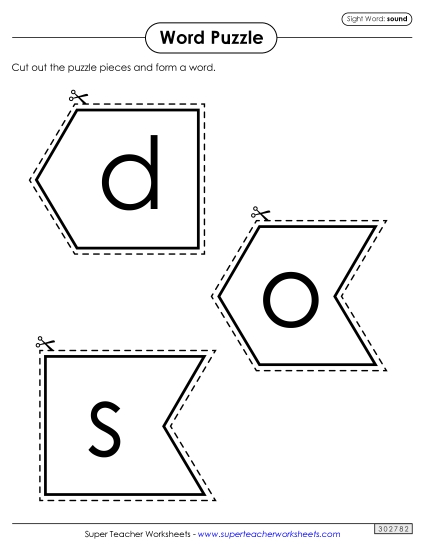 Word Puzzle: Sound Word Puzzle: Sound