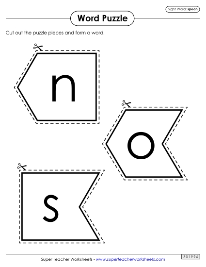 Word Puzzle: Spoon Word Puzzle: Spoon