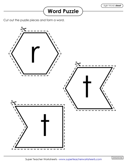 Word Puzzle: Street Word Puzzle: Street