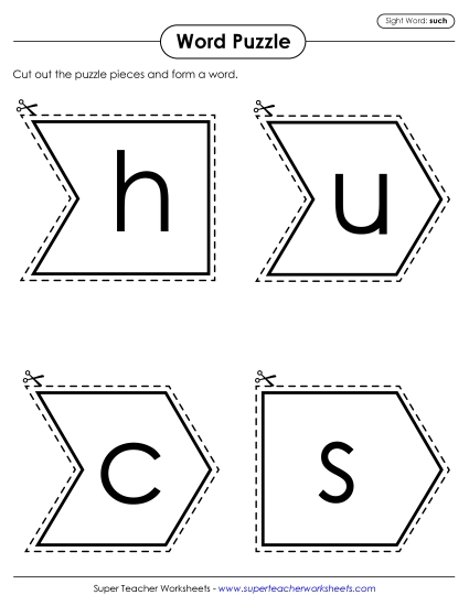 Word Puzzle: Such Word Puzzle: Such