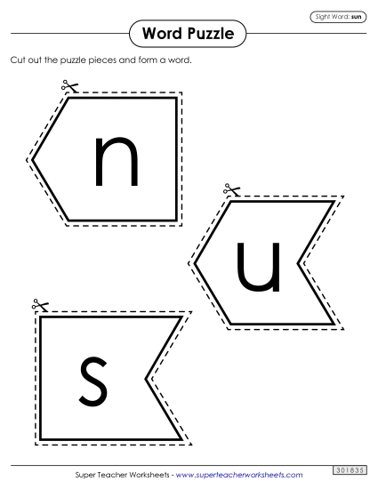 Word Puzzle: Sun Word Puzzle: Sun