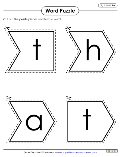 Word Puzzle: That Word Puzzle: That