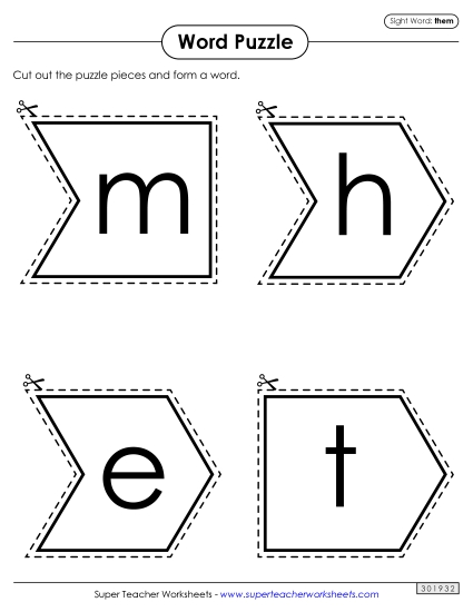 Word Puzzle: Them Word Puzzle: Them