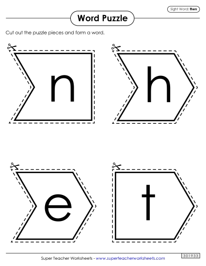 Word Puzzle: Then Word Puzzle: Then