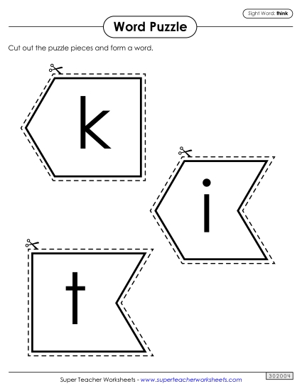 Word Puzzle: Think Word Puzzle: Think