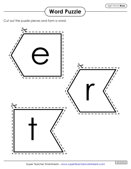Word Puzzle: Three Word Puzzle: Three