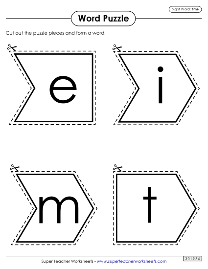 Word Puzzle: Time Word Puzzle: Time