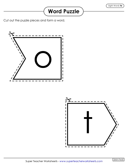 Word Puzzle: To Word Puzzle: To