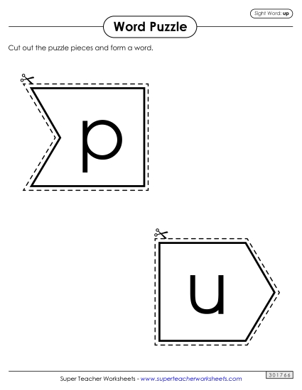 Word Puzzle: Up Word Puzzle: Up
