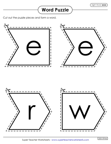 Word Puzzle: Were Word Puzzle: Were