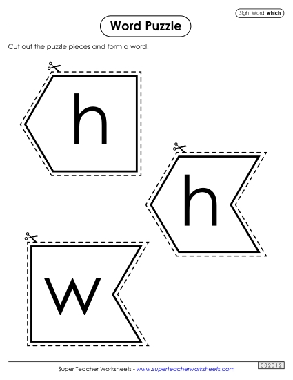 Word Puzzle: Which Word Puzzle: Which