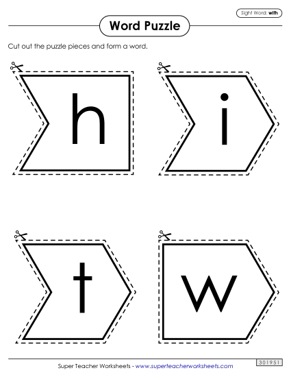 Word Puzzle: With Word Puzzle: With