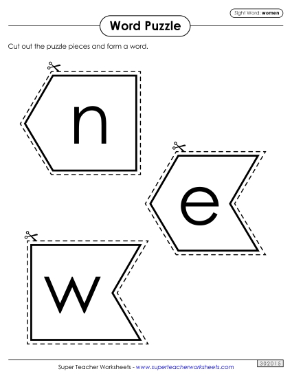 Word Puzzle: Women Word Puzzle: Women