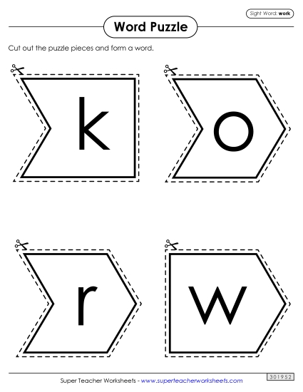 Word Puzzle: Work