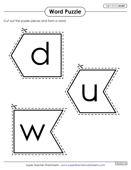 Word Puzzle: Would Word Puzzle: Would