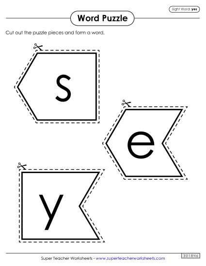 Word Puzzle: Yes