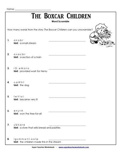 Whole Book - Word Scramble