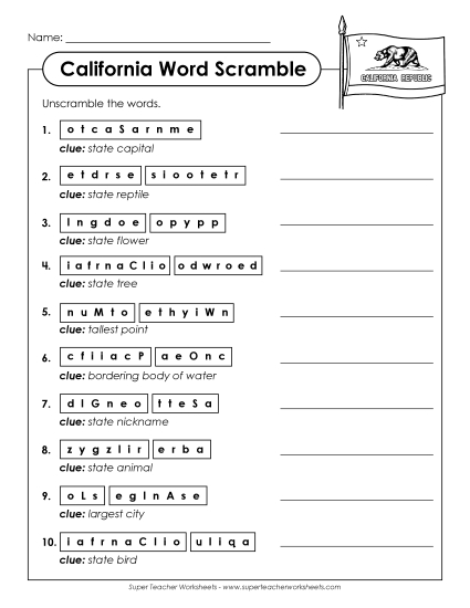 Puzzles - Word Scramble