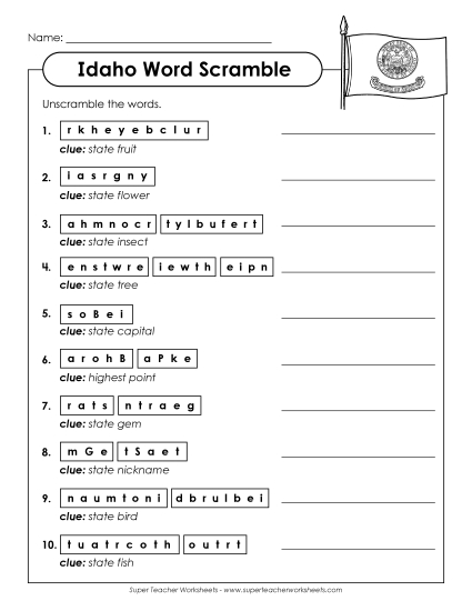Puzzles - Word Scramble Puzzles - Word Scramble