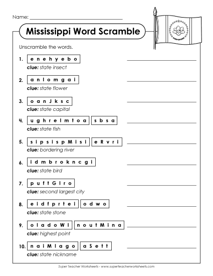 Puzzles - Word Scramble