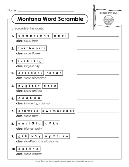 Puzzles - Word Scramble