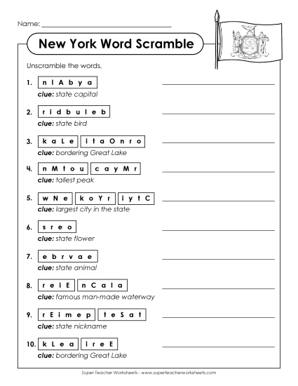 Puzzles - Word Scramble Puzzles - Word Scramble