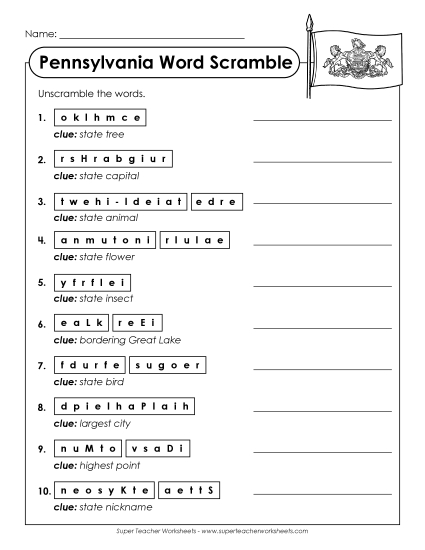Puzzles - Word Scramble