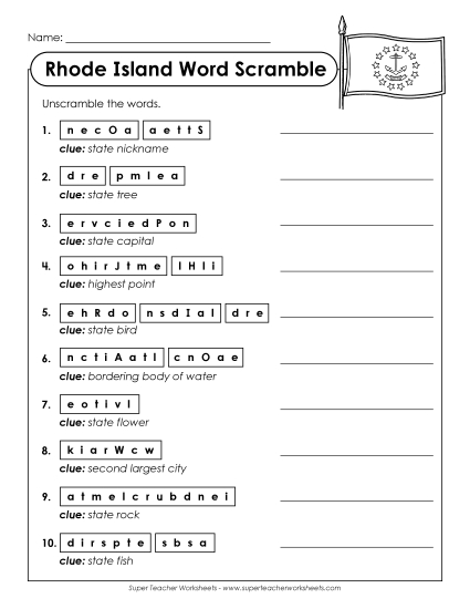 Puzzles - Word Scramble Puzzles - Word Scramble
