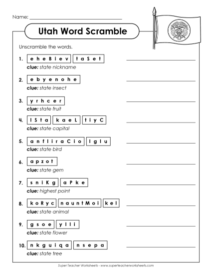 Puzzles - Word Scramble Puzzles - Word Scramble