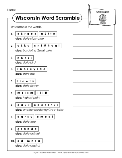Puzzles - Word Scramble Puzzles - Word Scramble
