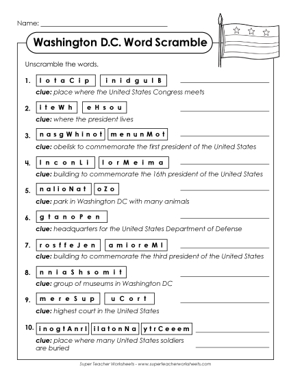 Puzzles - Word Scramble Puzzles - Word Scramble
