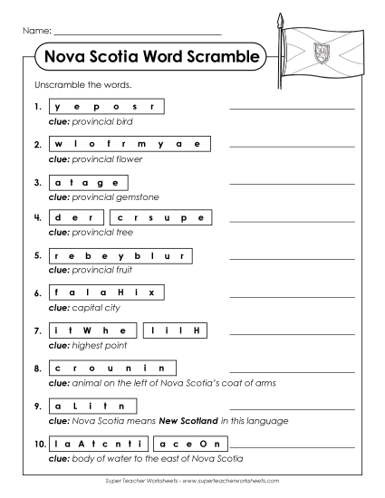 Puzzles - Word Scramble