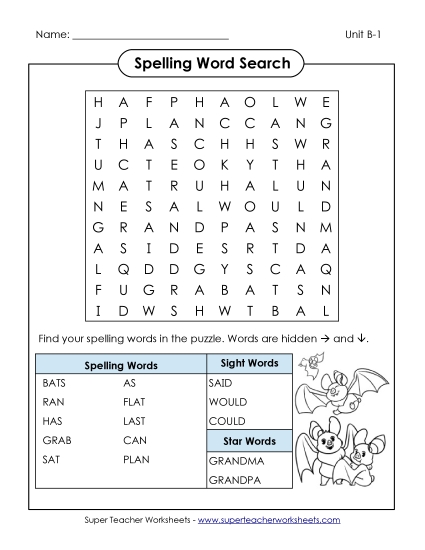 Worksheets - Word Search (B-1) Worksheets - Word Search (B-1)