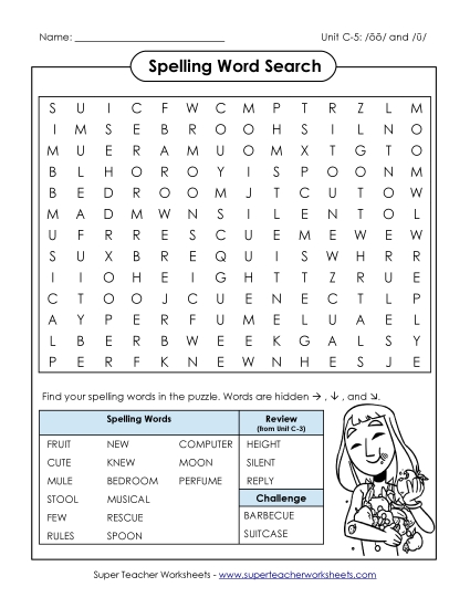 Worksheets - Word Search (C-5)