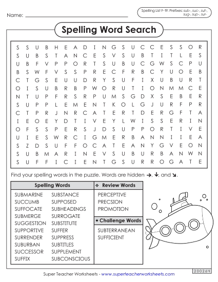 Worksheets and Puzzles - Word Search (F-19) Worksheets and Puzzles - Word Search (F-19)