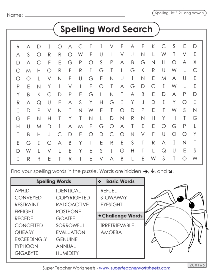 Worksheets and Puzzles - Word Search (F-2) 