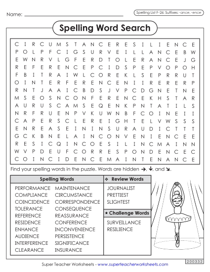 Worksheets and Puzzles - Word Search (F-26) Worksheets and Puzzles - Word Search (F-26)