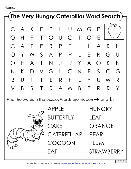 Worksheets - Word Search