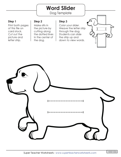 Word Sliders - Word Slider: Dog (Middle - Full Words)