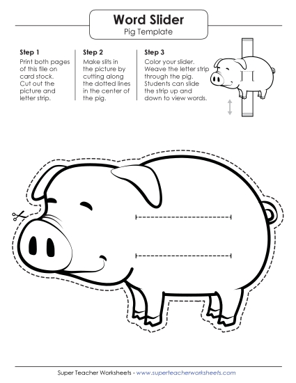 Word Sliders - Word Slider: Pig (Middle) Word Sliders - Word Slider: Pig (Middle)