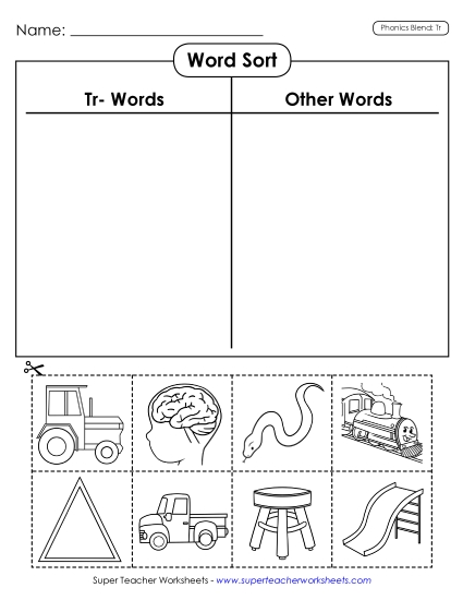 Cut and Glue Activities - Word Sort (Cut and Glue) Cut and Glue Activities - Word Sort (Cut and Glue)
