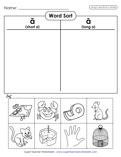Word Sort (Cut-and-Glue) Word Sort (Cut-and-Glue)