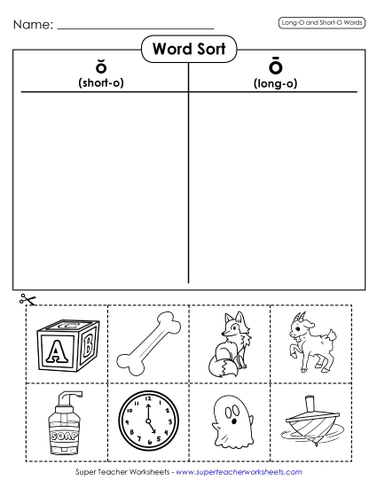 Word Sort (Cut-and-Glue)