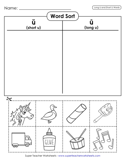 Word Sort (Cut-and-Glue)