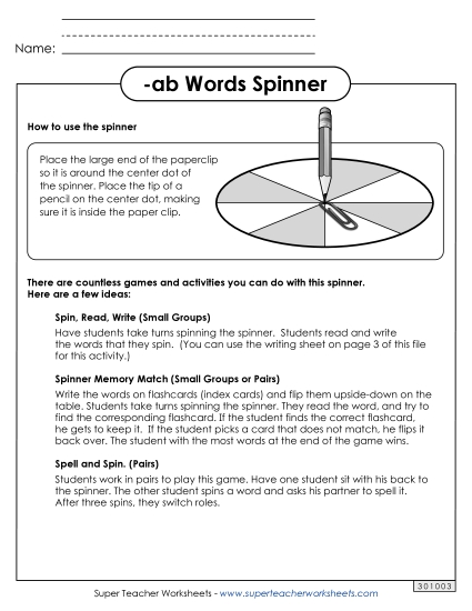 Word Games - Word Spinner (-ab)