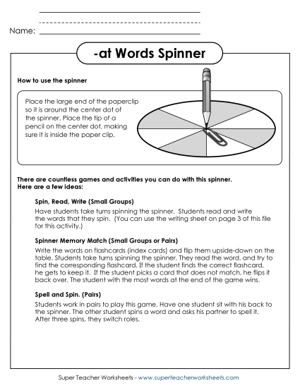 Word Games - Word Spinner (-at)